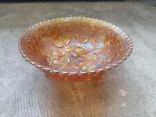 Antique Glass Plate 3 Legs Pressed Rose from japan picture