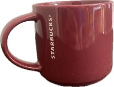 Starbucks 2013 Stackable Coffee Mug Maroon Burgundy 14 oz EUC picture