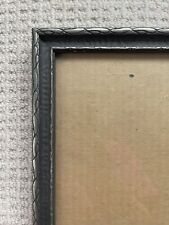 Vintage Distressed Rustic Painted Wood Picture Art Frame Glass 12