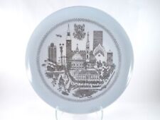 Bing & Grondahl Porcelain Collector Plate, Copenhagen Cityscape Illustration picture