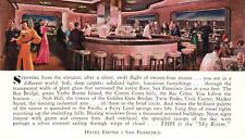 Postcard CA San Francisco Hotel Empire Sky Room Posted 1942 Vintage PC G8141 picture