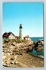 Portland ME-Maine, Portland Head Light, Vintage Postcard picture