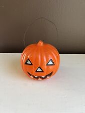 Vintage Rosbro Jack O Lantern - 1950s Hard Plastic - Wire Handle Intact picture