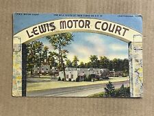 Postcard Chattanooga TN Tennessee Lewis Motor Court Cottages Vintage Roadside picture