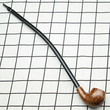 Long 41cm Durable Wooden Wood Modern Tobacco Smoking Pipe Churchwarden Gift Box  picture