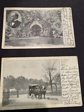 1902 President. McKinley photo postcards/Mrs.McKinley cemetary visit/Canton,Ohio picture