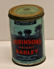 Vintage Robinson's Patent Barley For Infants Half Pound Tin picture