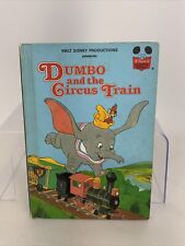 Vintage 1982 Disney Dumbo And The Circus Train Hardcover Book Wonderful World picture