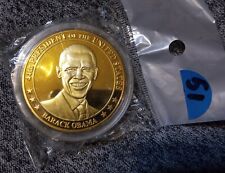 Gold Plated January  20th 2009 Inauguration Coin President Barack Obama picture