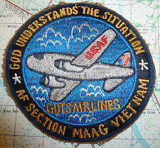 Rare - EARLY WAR PATCH - Pre 1965 - MAAG GUTS AIRLINE - Vietnam - CIA - Z.017 picture