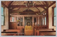 Sevenoaks England UK, Tudor Chapel Interior, Vintage Postcard picture