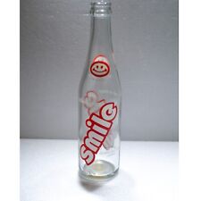 Vintage Smile Soda Bottle 10 oz Columbus Mississippi Clear Glass Happy Face X picture