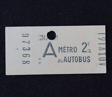 Antique Paris metro ticket RATP SNCF bus 97368 Metropolitan 14 picture