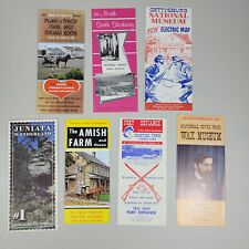 Lot of 7 Pennsylvania Travel Brochures Gettysburg South Shortway Amish Farms picture