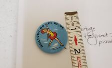 VINTAGE: HOLLYWOOD ICE REVIEW PINBACK PIN: UNDATED: GOOD picture