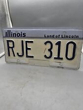 Vintage Illinois license plate: EZDAZS 1, Land of Lincoln picture