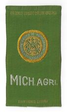 c1910's S25 Tobacco Silk - College Seals Series - Michigan State University picture