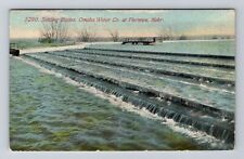 Florence NE-Nebraska, Basins, Omaha Water Co, Vintage c1912 Postcard picture