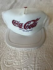 Rare Vintage Coca Cola MEXICO Special Edition White Piping Foam Trucker Hat picture