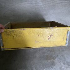 Vintage Pepsi Cola Wooden Yellow Crate Holder 12