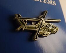 BRAND NEW Lapel Pin Helicopter AH-64 APACHE Green Enamel 1 1/4