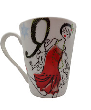 Lenox Twelve 12 Days of Christmas Coffee Cup Swan Swim Maid Milking Lady Dancing picture