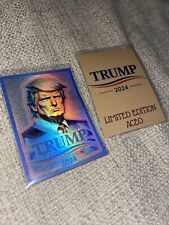 ACEO DONALD TRUMP 2024 REFRACTOR HOLOGRAPHIC LIMITED EDITION picture
