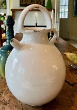 ANTIQUE FRENCH POTTERY IRONSTONE CONFIT GLAZED CERAMIC CRUCHE FAIENCE PITCHER picture