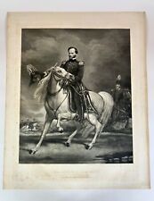 Large Antique Engraving Of General William Tecumseh Sherman Civil War by HB Hall picture