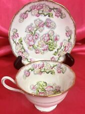 Vintage Royal Albert Bone China May Blossoms Teacup & Saucer Avon England 1940's picture