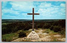 Postcard Bolivian Cross Mt Wesley Kerrville Texas TX Methodist Church  picture