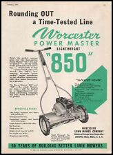 1948 Worcester Lawn Mower Power Master 850 Mowers Savage Arms Vintage Print Ad picture
