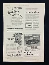 Land Rover South African Air Magazine Ad 10.75 x 13.75 Norwich Union Insurance picture