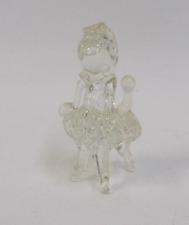 Crystal Blown Glass French Poodle Dog Figurine-+ picture