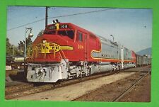 Train Locomotive Vintage Postcard Santa Fe 108 picture