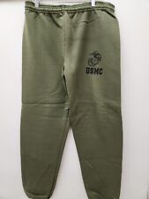 Military Issued USMC Green PT Sweatpants with Logo-NEW picture