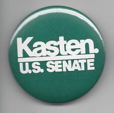 Robert Kasten Wisconsin (R) US Senator 1980-92 political pin button picture