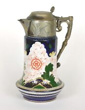 Antique William Wood & Co. Pitcher / Jug, Floral Pattern, Gilt, Art Nouveau picture
