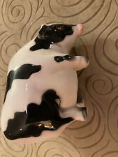 Ceramic Cow Piggy Bank Made in Taiwan picture
