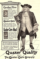 1907 THE QUAKER OATS COMPANY CORN MEAL RICE TIFFANY & CO PRINT AD Z2526 picture