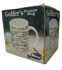Golfers Excuse Funny Coffee Cup Mug Excuse Quotes 10 FL Oz Capacity + Box picture
