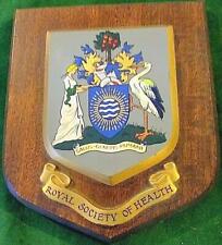 Vintage Royal Society of Health University College School Crest Shield Plaque bx picture