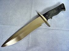 GORGEOUS CUSTOM HANDMADE D2 TOOL STEEL BLADE HUNTING BOWIE KNIFE WOODEN HANDLE picture