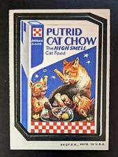 1973 WACKY PACKAGES SERIES 2 WHITE BACK PUTRID CAT CHOW picture