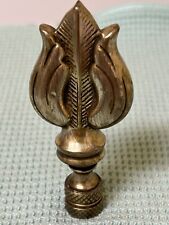 ART DECO VINTAGE SOLID BRASS 3” FINIAL FOR LAMPS, MINT CONDITION picture