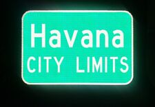 HAVANA CITY LIMITS, Florida route road sign 18