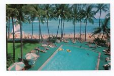 Chrome Postcard, Waikiki Beach, Outrigger Hotels, Honolulu, Hawaii picture