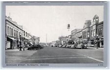 PLYMOUTH, IN Postcard-  MICHIGAN STREET PLYMOUTH picture
