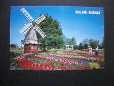 Railfans2 879) Postcard, Holland Michigan, The Veldheer's Tulip Garden Windmill picture