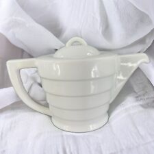 1998 Frank LLoyd Wright Guggenheim Collection Krups Teapot White Porcelain Heavy picture